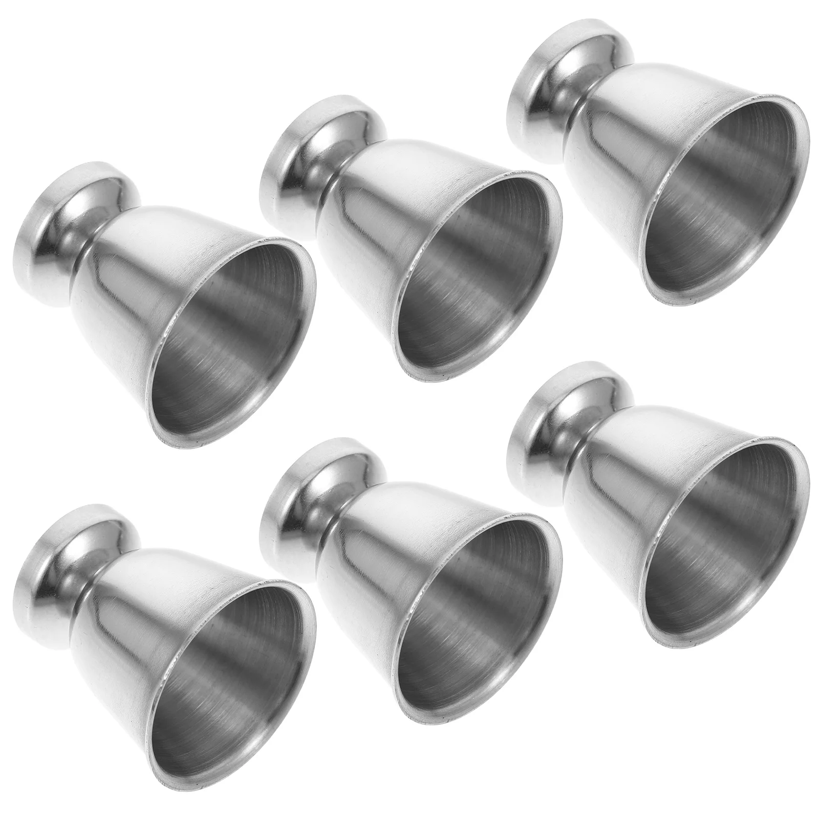 

6pcs Stainless Steel Cups Mini Stackable Kids Camping Beer Mugs Portable Metal Glasses Banquet Church Party Toasting