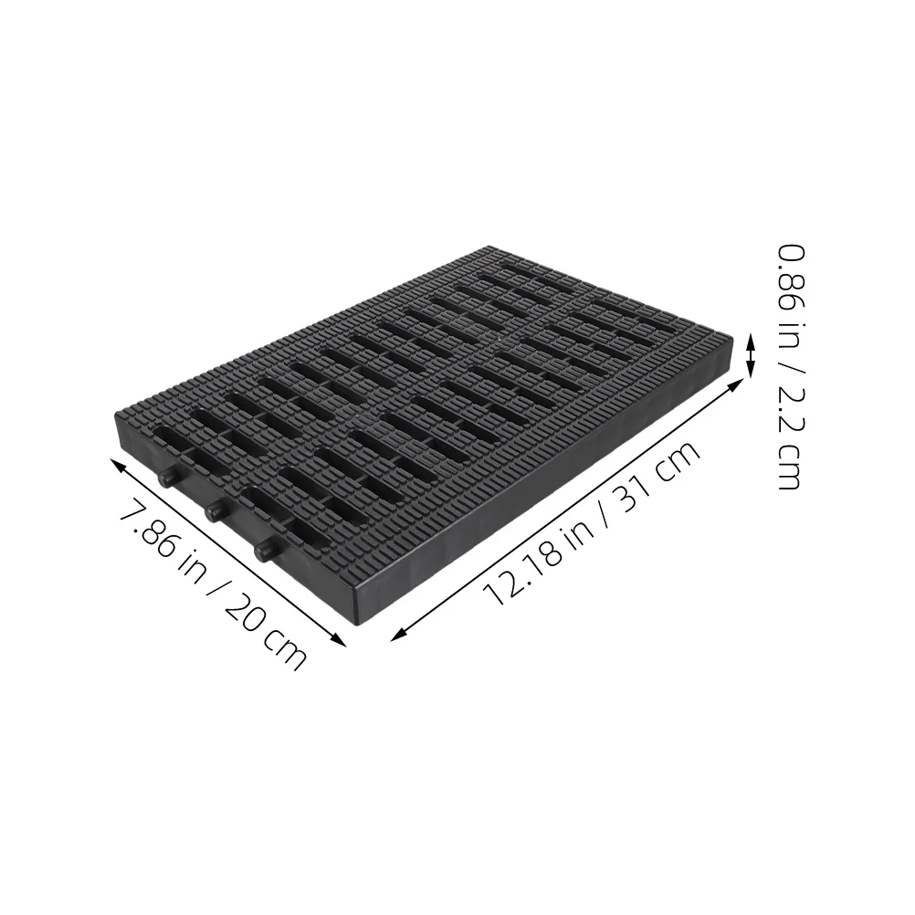 

2pcs Plastic Drain Grate Replaceable Trench Cover For Kitchen Restaurant Outdoor Sewer Supply Heavy Duty Drainage Grated