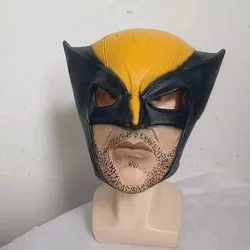 Deadpool 3 Wolverine Cosplay Mask Latex Soft Superhero Party James Howlett Masks Wolverine Halloween Costume Prop Adult One Size