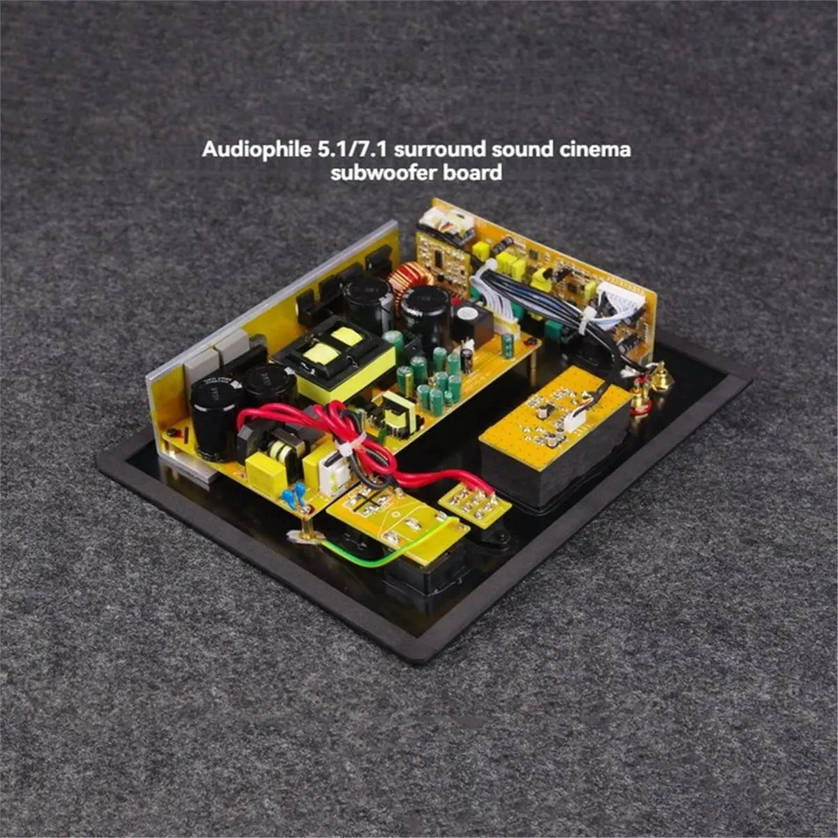 wilwill 350W Heavy Subwoofer Digital Active Power Amplifier Board Plate Amp Professional Theater Audiophile Subwoofer EU Plug