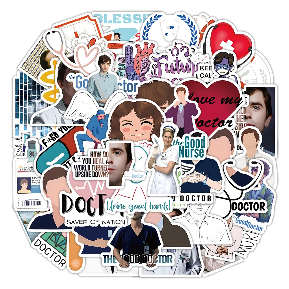 10/30/50pcs TV Show the good doctor stickers nurse Graffiti Sticker Laptop Notebook Skateboard Suitcase Luggage Waterproof Decal