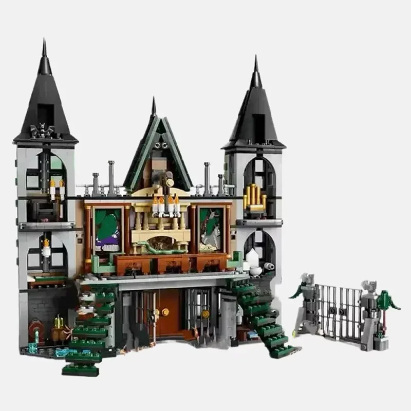 クリエイティブ 1610ピース 映画の有名なシーン マルフォイ邸 組み立てブロック 映画建築模型 組み立てレンガ おもちゃ 子供 大人向けギフト