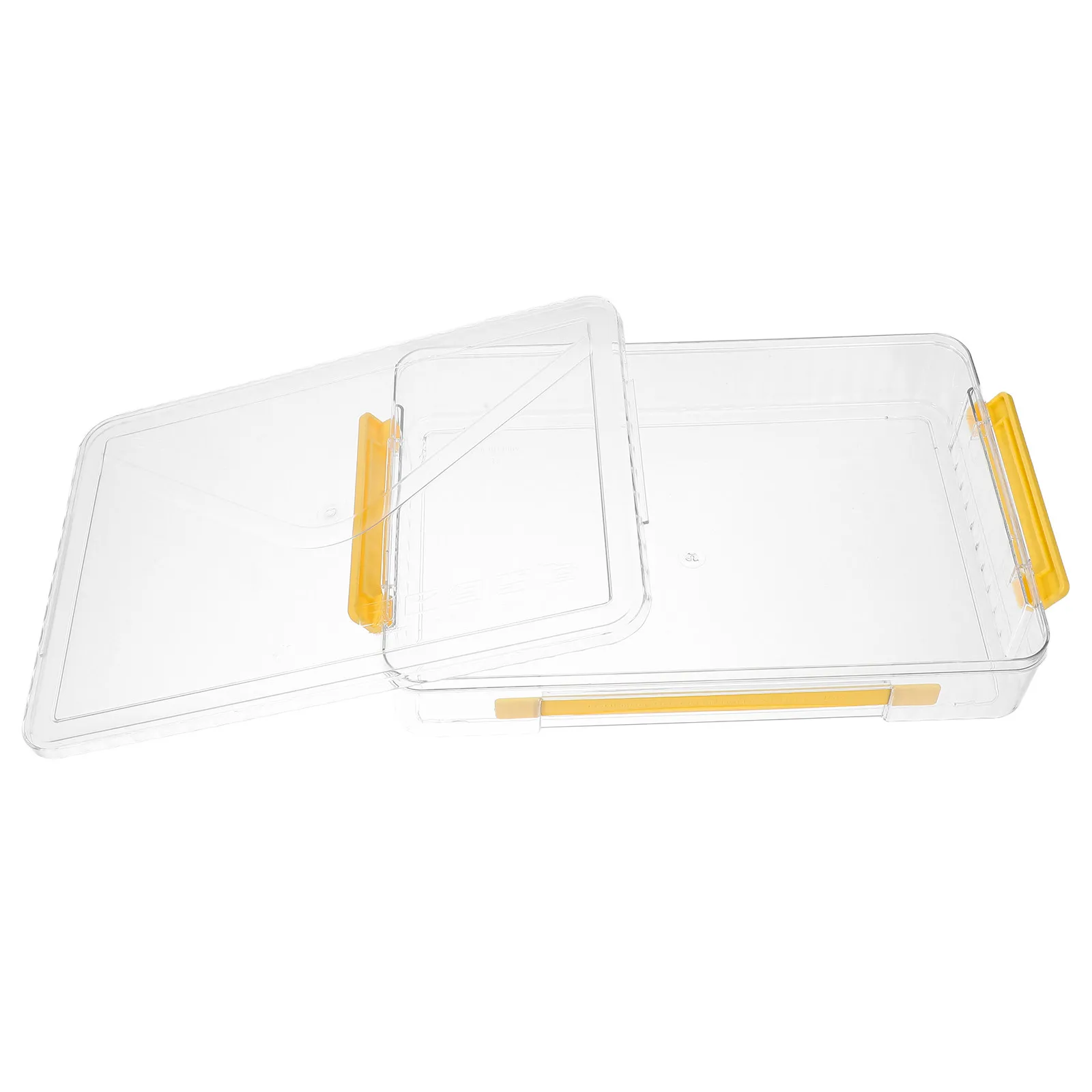 

Clear File Box Transparent Id Card Storage Box Multi-Functional Organizer for Cards Driver's Licenses Credit Cards