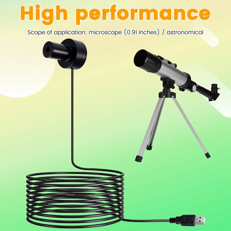 FGHGF-Télescope 130W Pixels 1.25 pouces USB, objectif numérique, SIM oculaire électronique, qui balance la caméra, connexion du télescope
