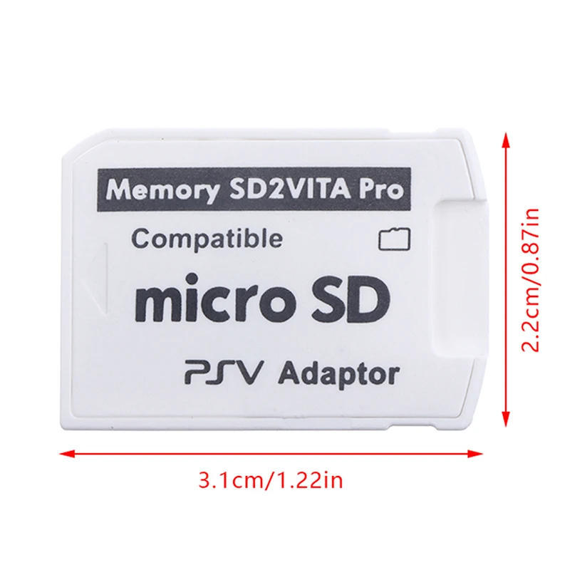 Adaptador de Cartão de Memória para Sony PlayStation, VITA, SD2, VITA Pro, Henkaku, Sistema 3.65, 1000, 2000, Cartão TFSD, Conversor PSV