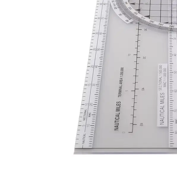 Aerial Plotter Azimuth Rotation Slide Ruler Navigation Engineering Ruler Plotter Aviation Slide Ruler Sliding Ruler Contains Map