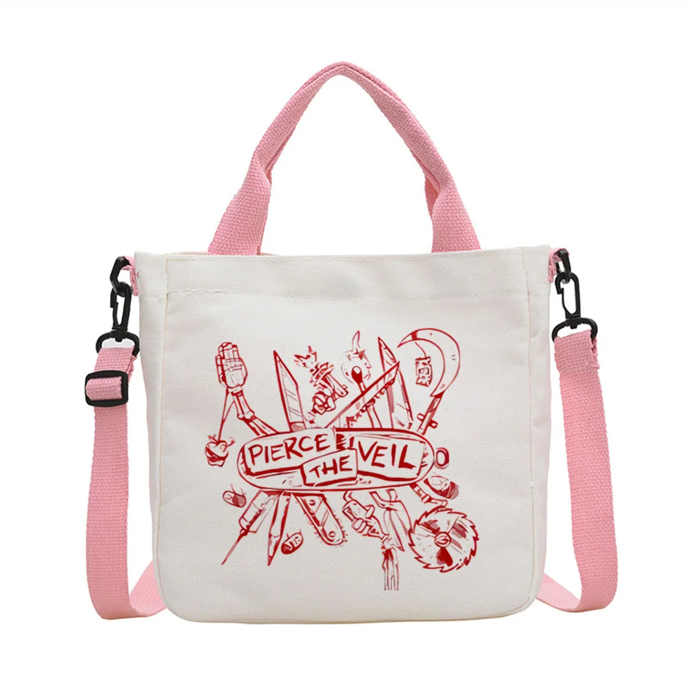 Pierce the Veil tote bag y2k reusable shopper totebag grocery woman