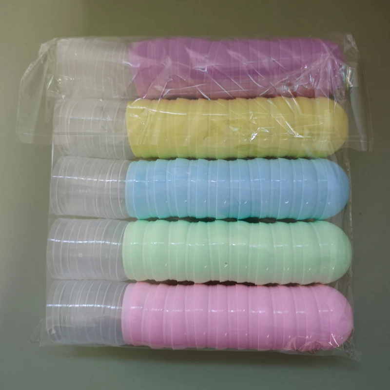 50Pcs 50mm Half Clear Transparent Half Light Color Capsule Toy Egg Ball Gachapon Figure Gacha Model Accessory Empty PP Balls
