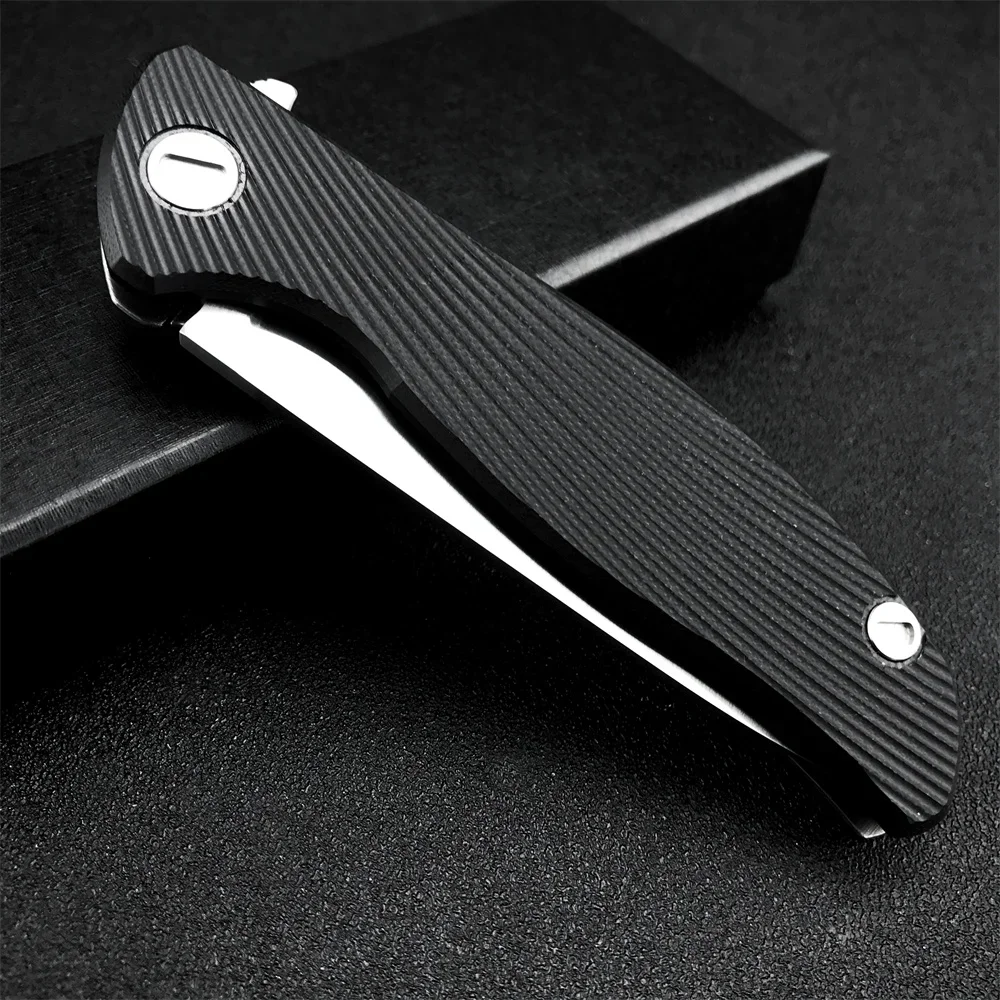 Ball Bearing Tactical Pocket Folding Knife D2 Blade Stainless Steel + G10 Handle Outdoor Survival Knife Hunting Camping EDC Tool