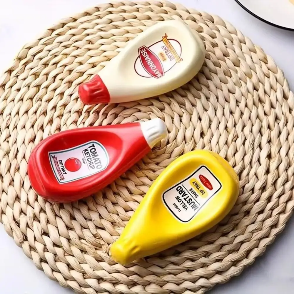 New Tomato Shaped Sauce Plates Mini Multicolour Seasoning Dishes Ceramic Sauce Dipping Bowls Salad
