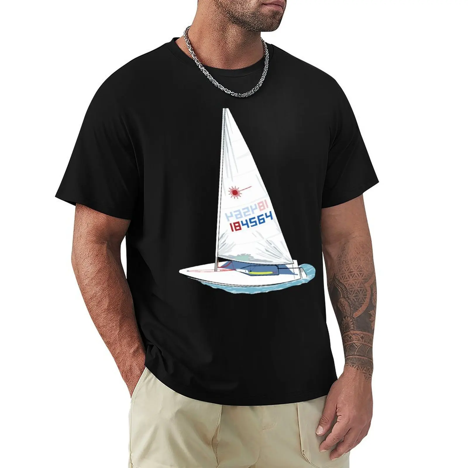

Laser Sailing T-Shirt valentines clothes fashion shirts sweat plus size clothes mens funny t shirts