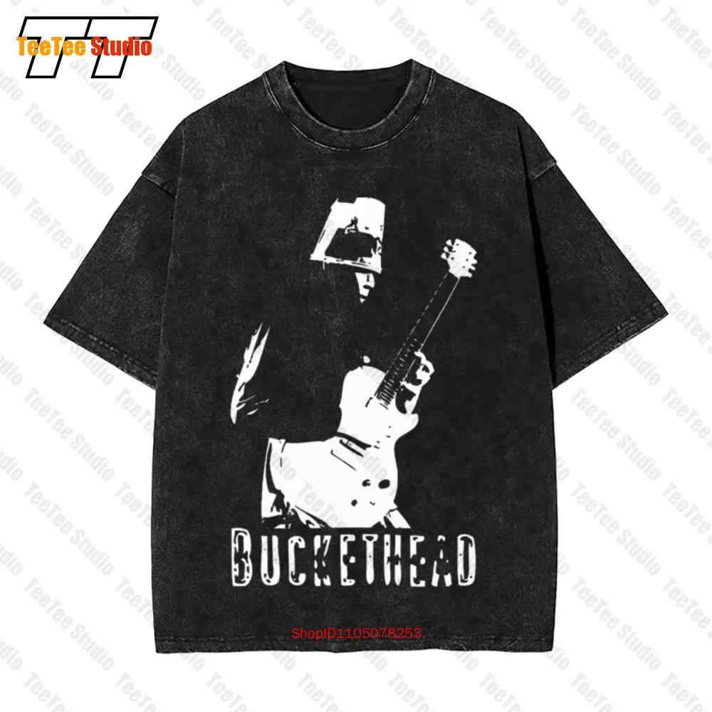 Buckethead Music Play Guitar Vintage Oversized T-Shirt 7L4B