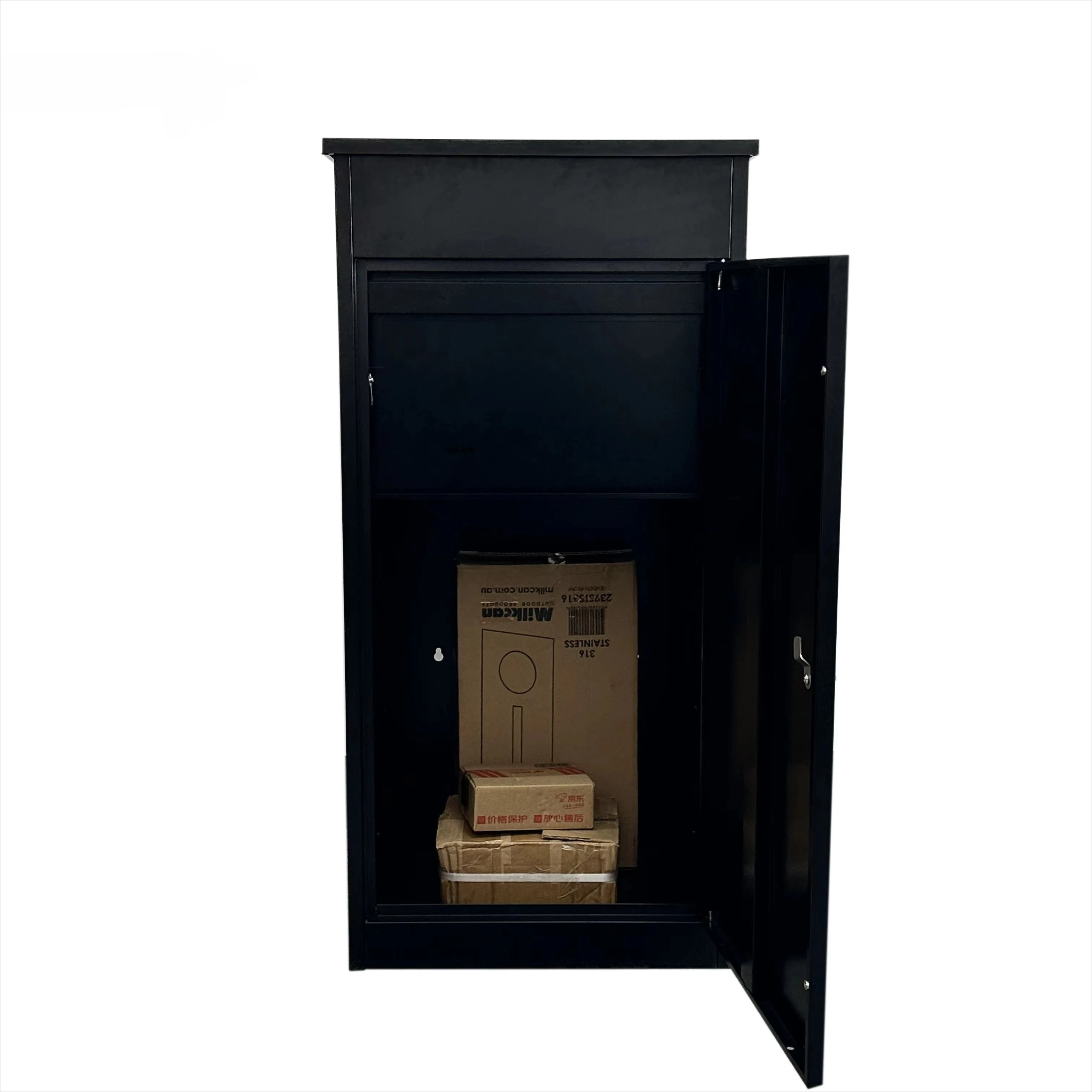 WELDON Detachable Parcel Box For Residential Delivery Drop Box Outdoor Waterproof Anti Theft Galvanized Steel Free Standing