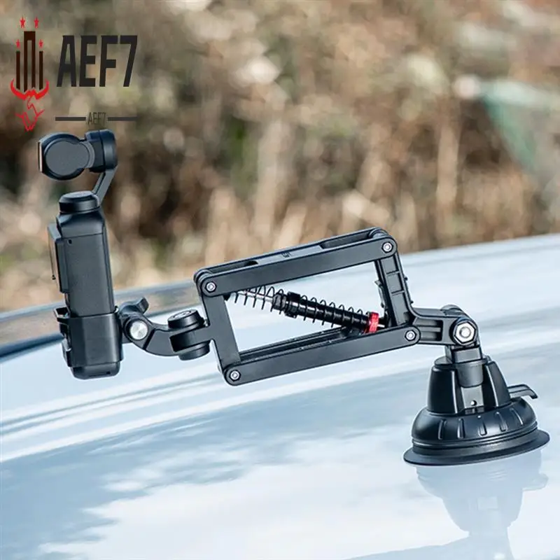 

AEF7-STARTRC Camera Bracket Anti Shake Z-Axis Holder Stabilizer For DJI OSMO Pocket 3/Insta360 X4 Camera Part Car Suction Cup Mo