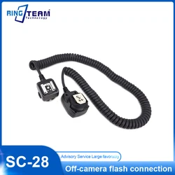 TTL-Off-Camera Flash Sync Cord for Nikon DSLR - 6.5'(1m) Replaces SC-28 for Nikon Speedlite SB-600/SB-50DX/30 for Camera F6/F5