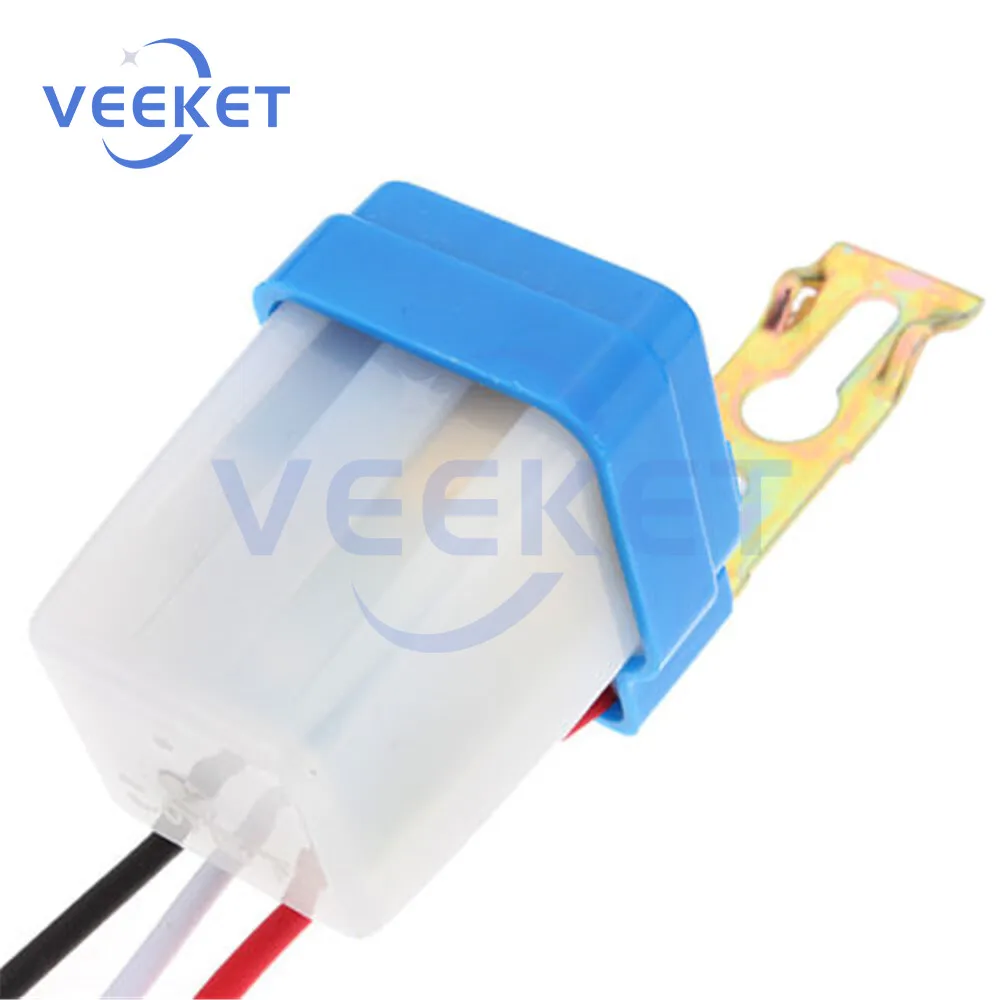 Auto Switch Sensor Aan/Uit Fotocel Straat Licht Schakelaar 50-60Hz 10A Foto Controle Photoswitch Sensor Dc 12V 24V Ac 220V
