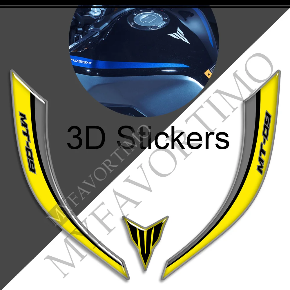 Motorstickers Tankpad Beschermer Kuip Knie Sticker Spatbord Voor Yamaha Mt09 Mt Fz 09 Sp 09sp 2016 2017 2018 2019 2020 2021