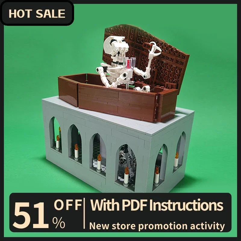 

New 841Pcs Hot Moc Skeleton Automaton Motor Machine Model Building Custom Puzzle Diy Creative Idea Toys Birthday Christmas Gifts