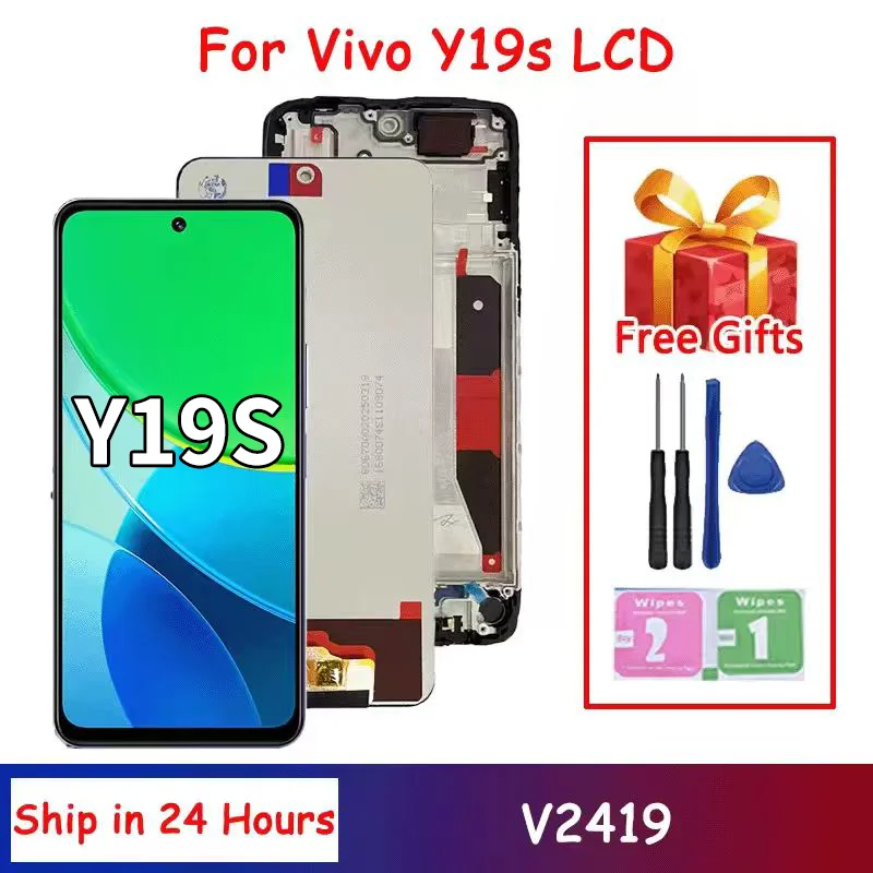 6.68“”AAA+ For Vivo Y19S LCD Display Screen Touch Panel Digitizer For Vivo 19s V2419 Display Replacement Repair Parts