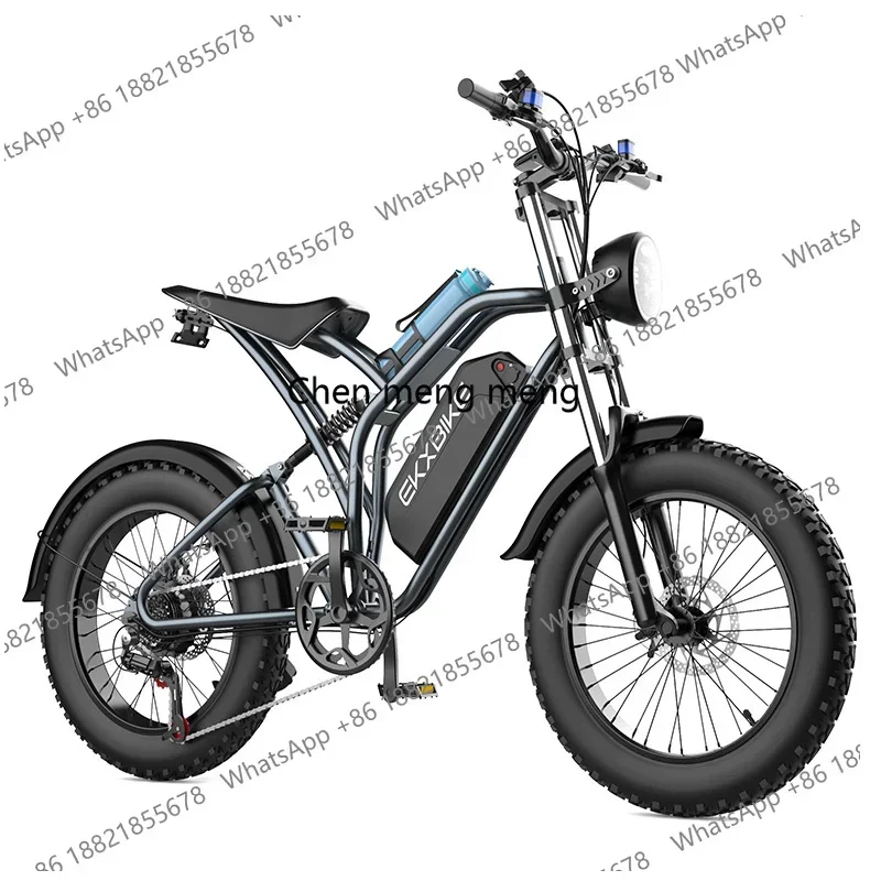 A49 Electric Bike 20 Inch Fat Tires 1000W Motor 48V20AH Lithium Battery Road Electric Bicycle For Adults Mountain E-Bike MTB