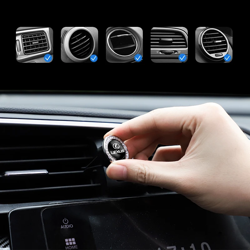 1 قطعة منفذ الهواء الروائح كليب سيارة الصلبة العطور المعطر لكزس F SPORT LBX NX RX 350h 450h ES UX 300e GS GX IS LS LX CT