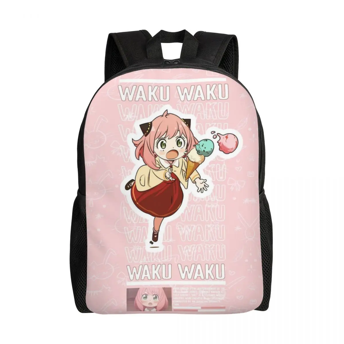 

Рюкзак SPYﾗFAMILY с 3D-печатью на заказ для мальчиков и девочек, школьные, студенческие и дорожные сумки, сумка для книг для мужчин и женщин, подходит для 15-дюймового ноутбука