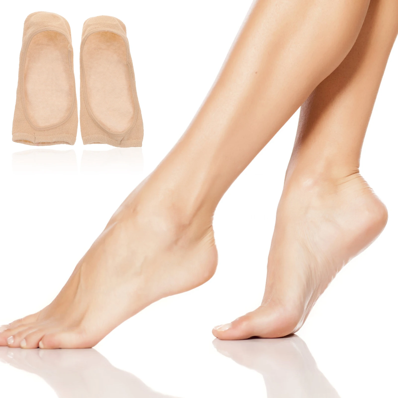 

3pcs Bamboo Fiber Silicone Anti-Slip Invisible Socks For Women Stretchy Non-Slip Boat Socks Shallow Mouth Summer Gift