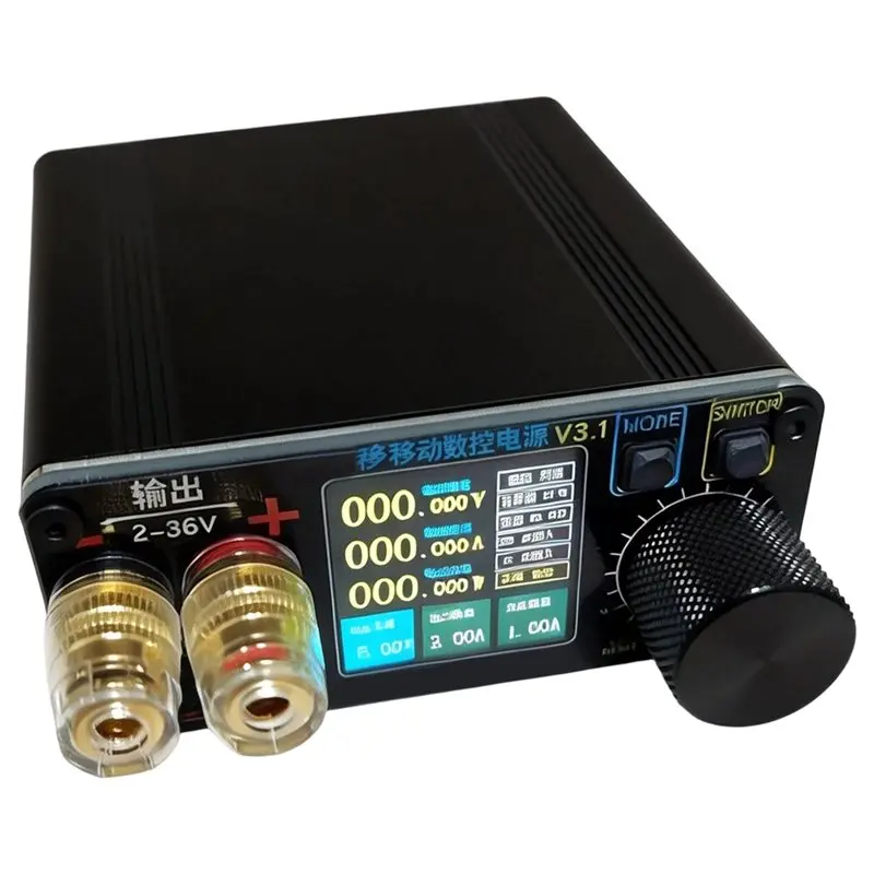 A25I-Portable Adjustable Power Supply V3.1-Variable Voltage DC Bench Power Source For Electronics Repair, Lab& DIY
