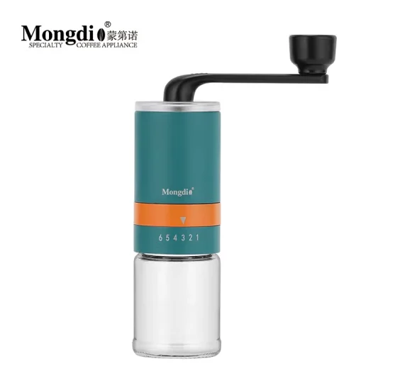 Mongdio Bean Grinder Manual Hand Shake Coffee Bean Grinder Hand Grinder Coffee Grinder Outer Scale 6-speed Grinding