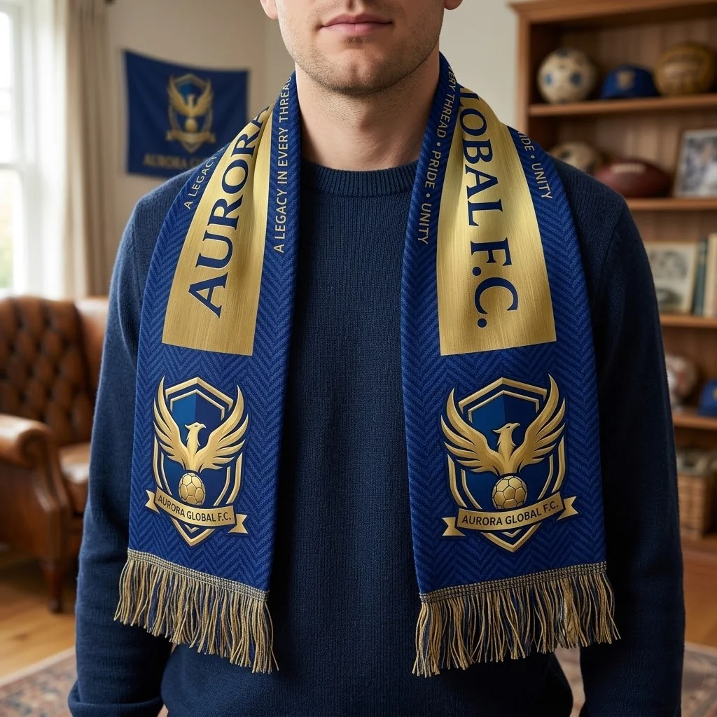 fans Football Club Jacquard Knit Fan Scarf