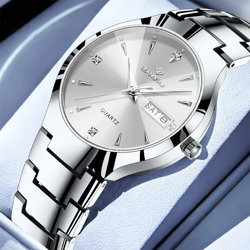 BANGWEI LIGE Original Design Quartz Woman Watch Stainless Steel Elegant Luxury Fashion Auto Date Women's Wristwatch Reloj Mujer