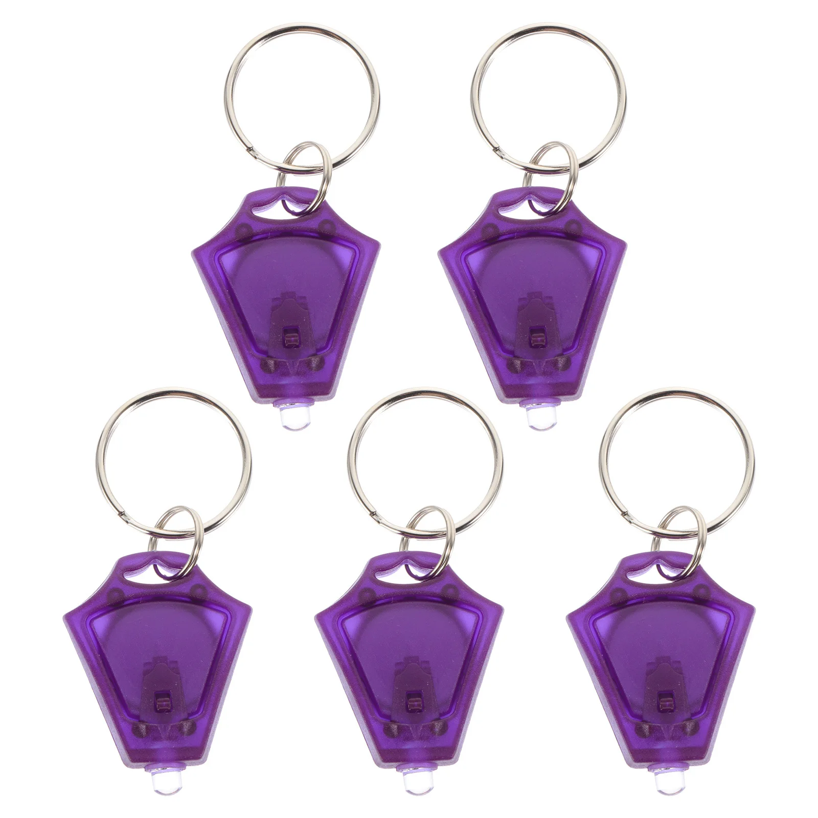 5pcs Purple Light Keychain Uv Counterfeit Lamp For Money Id Jewelry Authentication Led Currency Tester Flashlight