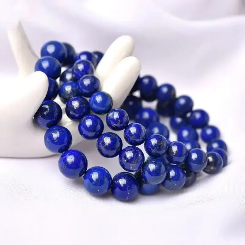 Natural Lapis Lazus Afghan Old Mineral Single Circle Bracelet Wen Play Blue Buddha Beads Multi-Circle Sapphire Couple HandString