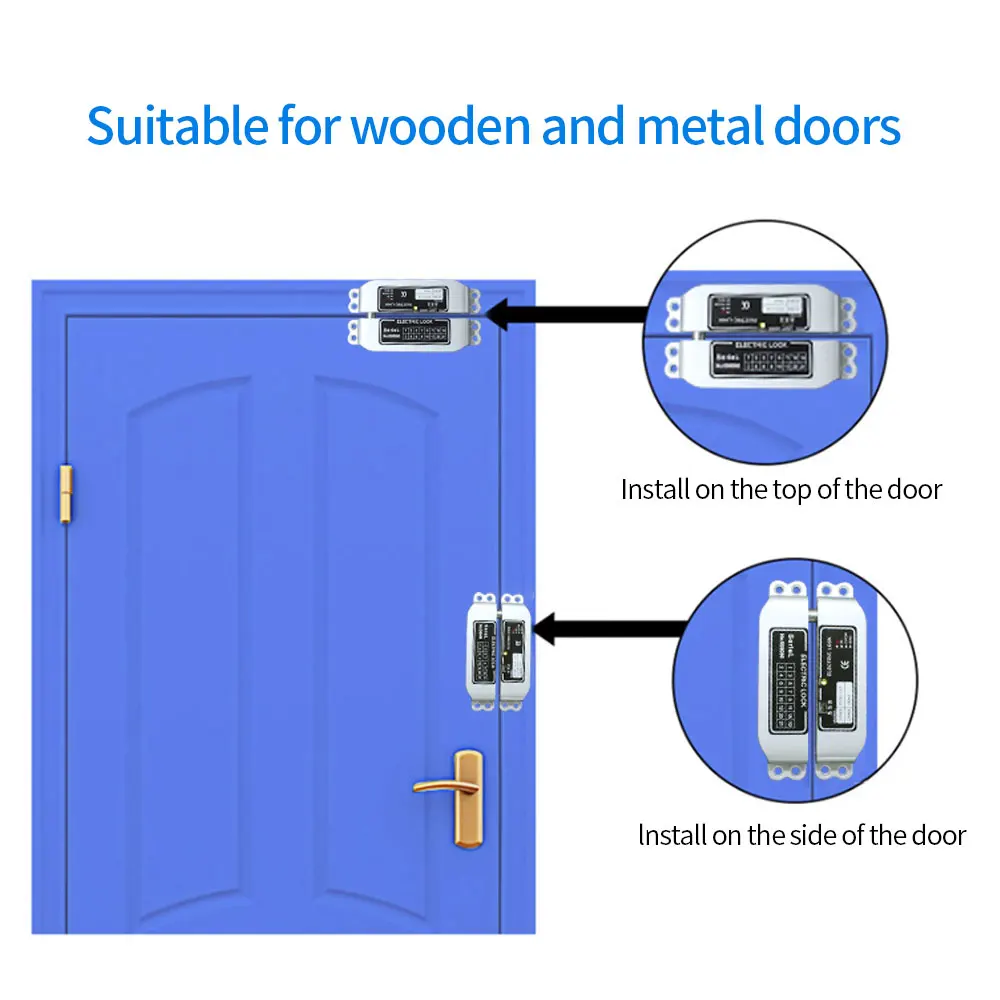 Aluminium Alloy DC 12V Fail Safe Electric Mortise Lock with Feedback Signal 5-wire NC Eletronic Bolt Lock for Metal Wooden Door