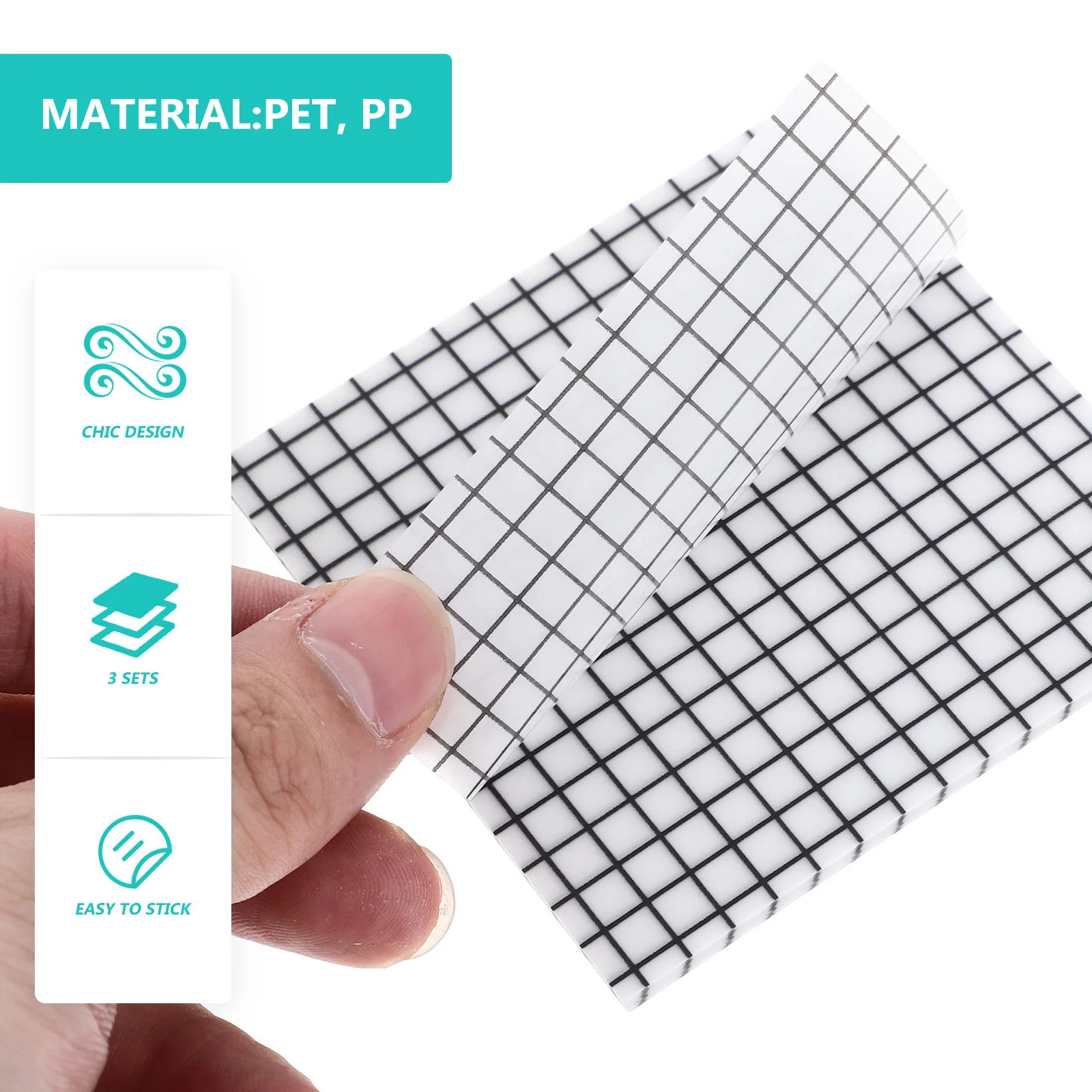 Transparent Note Pads Portable Memo Pads Sticky Tabs Small Memo Stickers 3 Books Office Home School Use Smooth Writing Multi-Use