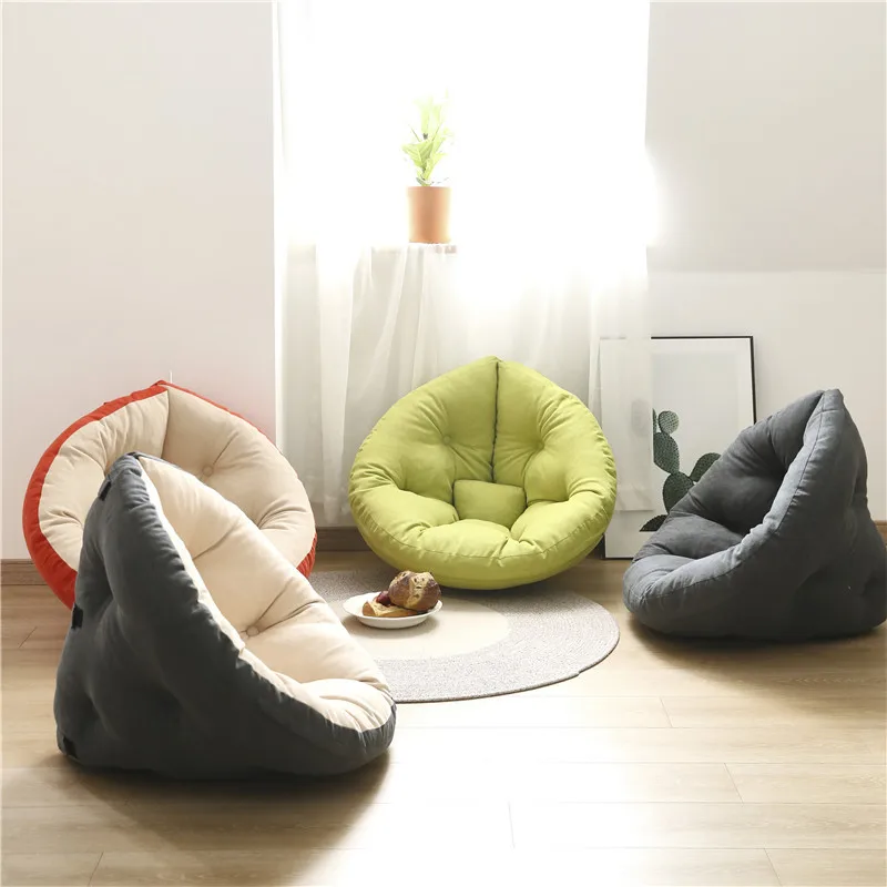 Lazy BeanBag Sofas Cover Chairs without Filler Linen Cloth Lounger Seat Bean Bag Pouf Puff Couch Tatami Living Room