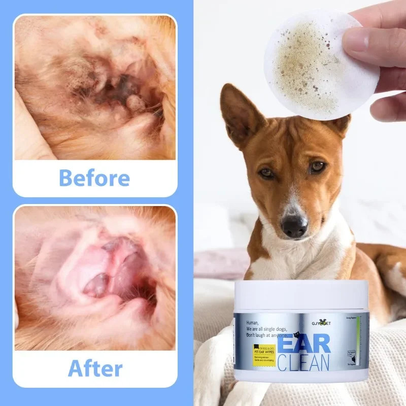 Pet ear wipes, cats, pet ears, gentle cleaning, deodorization, ear mite removal, and ear wax cleaning products