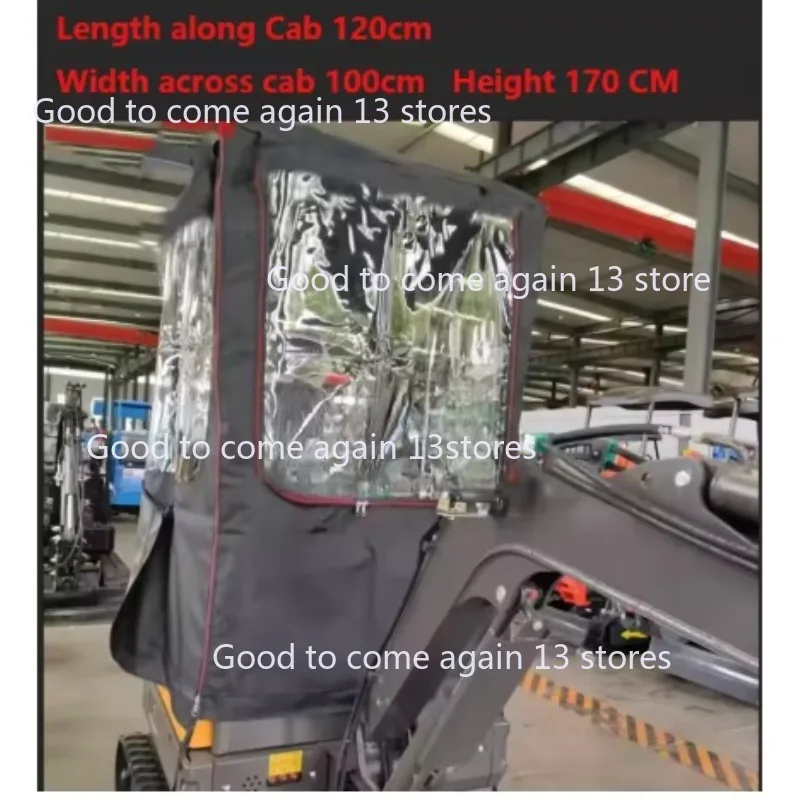 1PC Mini Excavator Car Cover Warm Awning Pvc Windproof For Kubota Sany Customizable