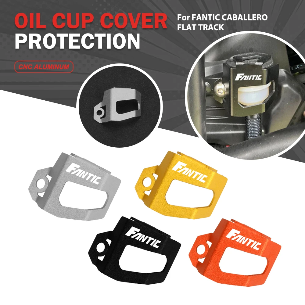 

Motorcycle Rear Brake Fluid Reservoir Cover Cup Protection Guard For FANTIC CABALLERO FLAT TRACK 125 250 500 RALLY SCRAMBLER 500