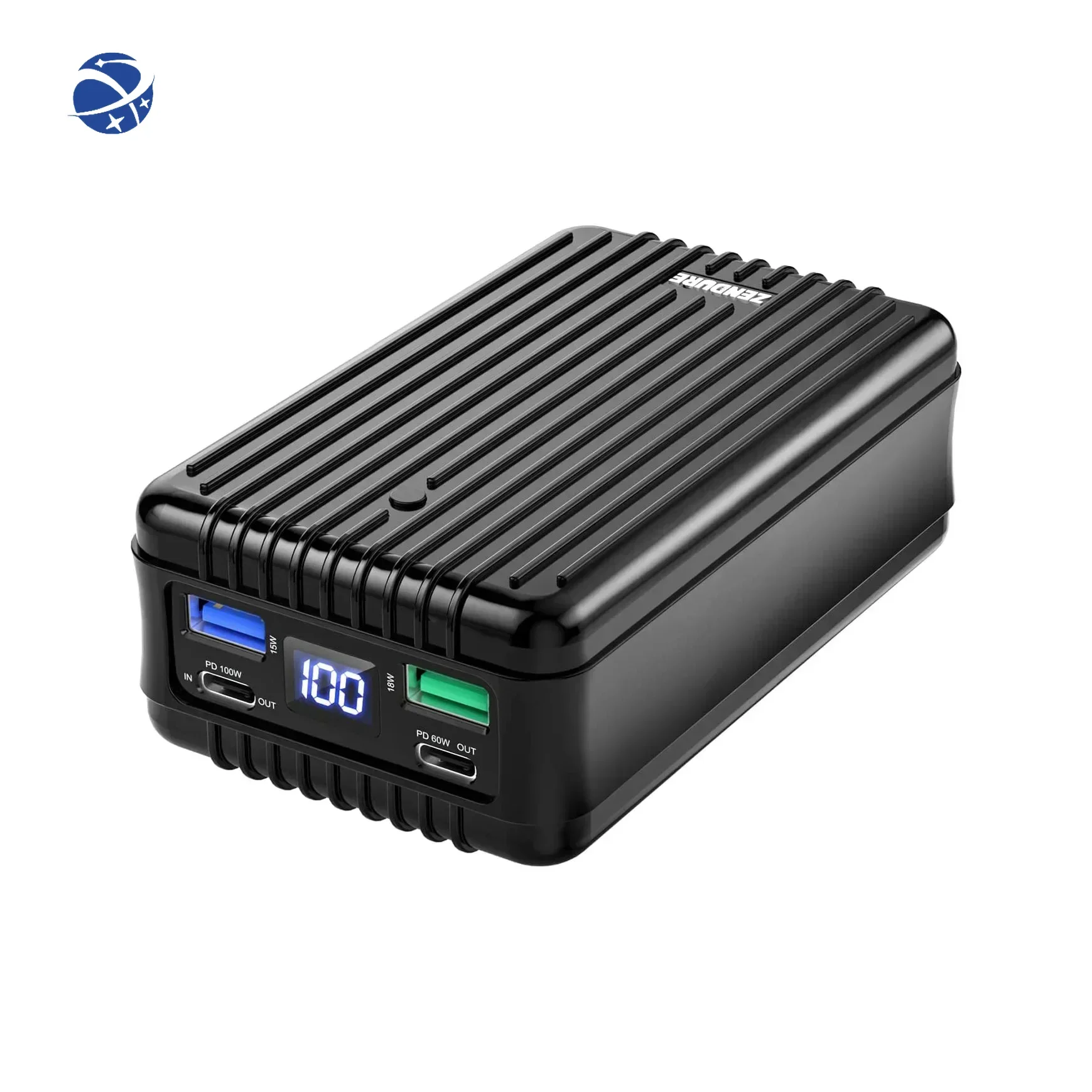 Zendure Supertank Power Bank 100W Laptops Portable Charger 26800mAh with Dual USB-C PD and 2 USB-A Battery Pack