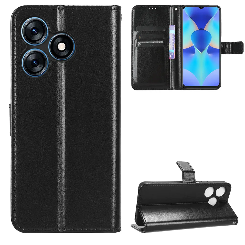 For Tecno Spark 10 4G 5G Case Luxury Flip PU Leather Wallet Lanyard Stand Shockproof Case For Tecno Spark 10 Spark10 Phone Bags