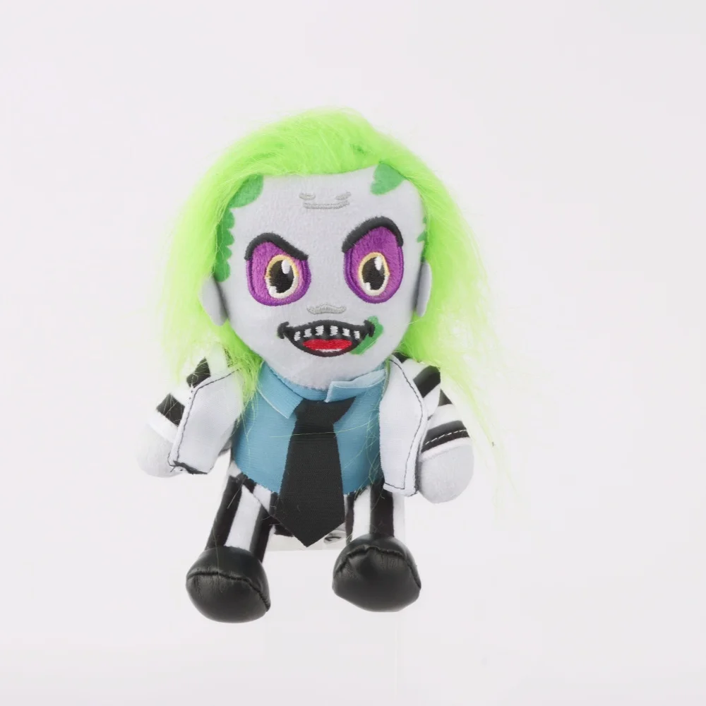 Beetlejuice peluche che circondano personaggi del film Beetlejuice in vestito a righe bambola di peluche bambini compleanno Halloween regalo creativo