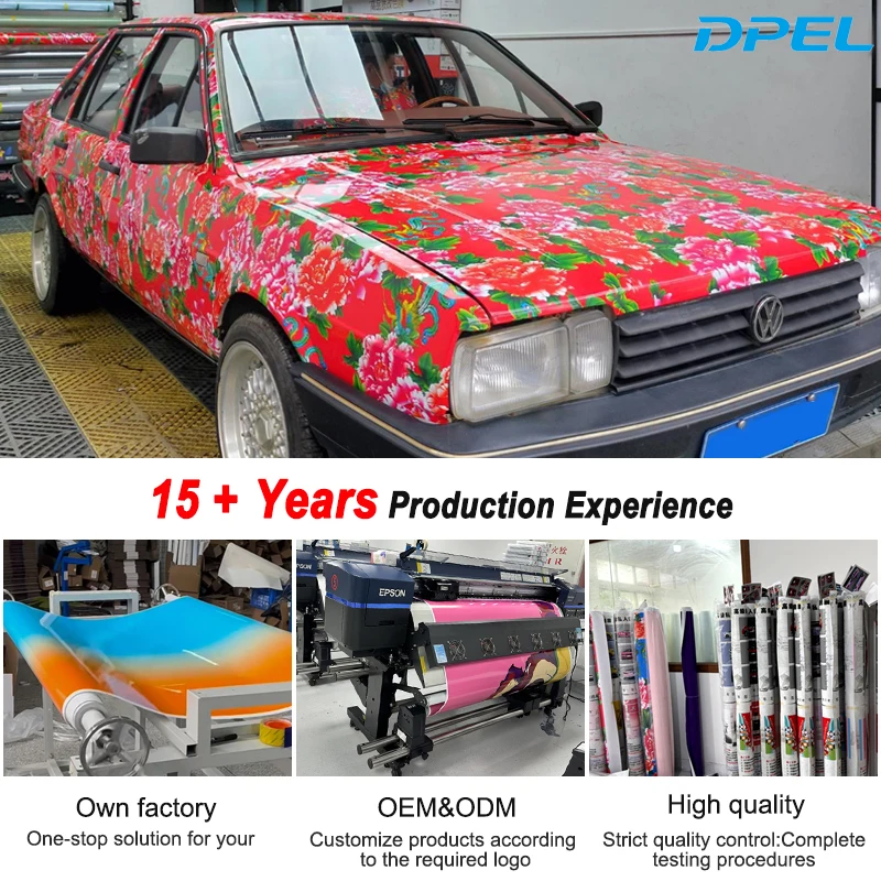 Custom Racing Design Full Body 1.52*18M PET Matte Car Wrapping Vinyl Roll Air Channel Printed Vehicle Vinyl Wrap view 6