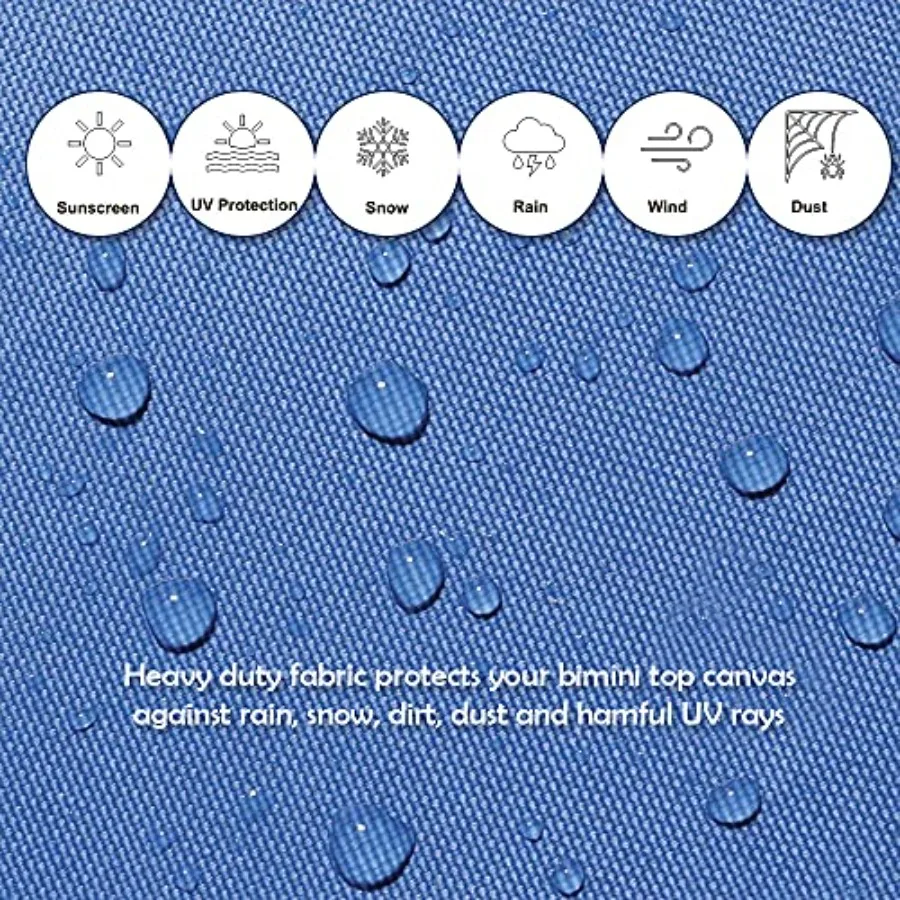 3 القوس بيميني العلوي استبدال غطاء قماش لقارب خارجي الشمس الظل مع جيوب انغلق 72 لتر x 6772 واط لون رمادي دائم ل