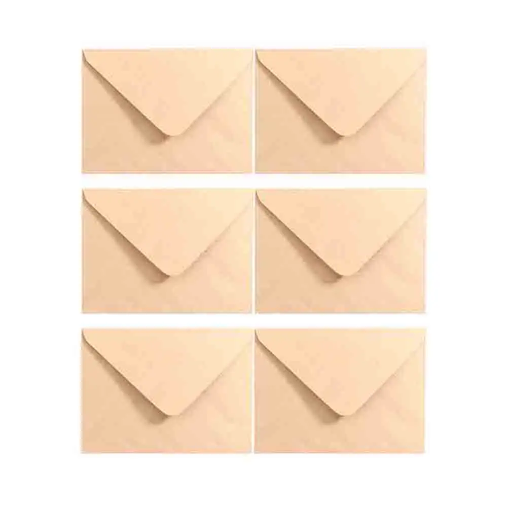 

50 Pcs Double Paper Envelope Colored Letters Blank Mini Envelopes for Cards Invitations Celebrations Parties