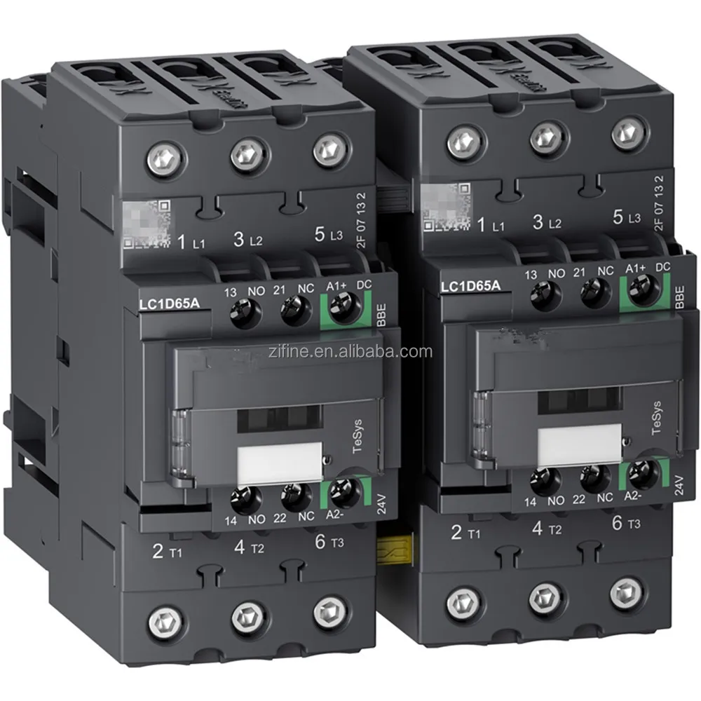 original high voltage dc contactor 3 phase contactor and switch for motor LC1D65AM7C+LAD-N22C+LA4-DA2U