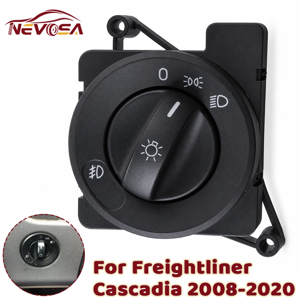 Headlight Control Switch For Freightliner Cascadia 2008-2020 Dash Console Switch A0658685000 901-5208 9015208 A06-58685-000