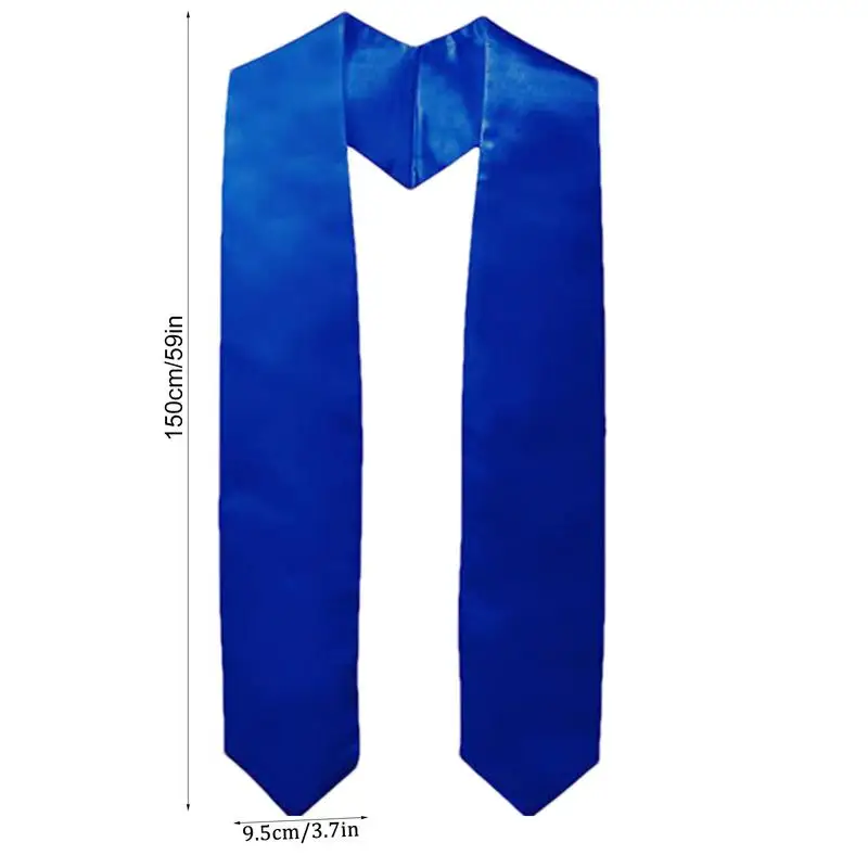 Unisex Satin Grad Sash 62in Graduation Stole Sash Graduation Equipment for Student Grad Day Academic Graduate Photography