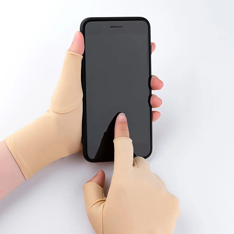 1 paio di nuovi guanti morbidi e leggeri senza dita Anti protezione dalle radiazioni UV protezione UV Onesize