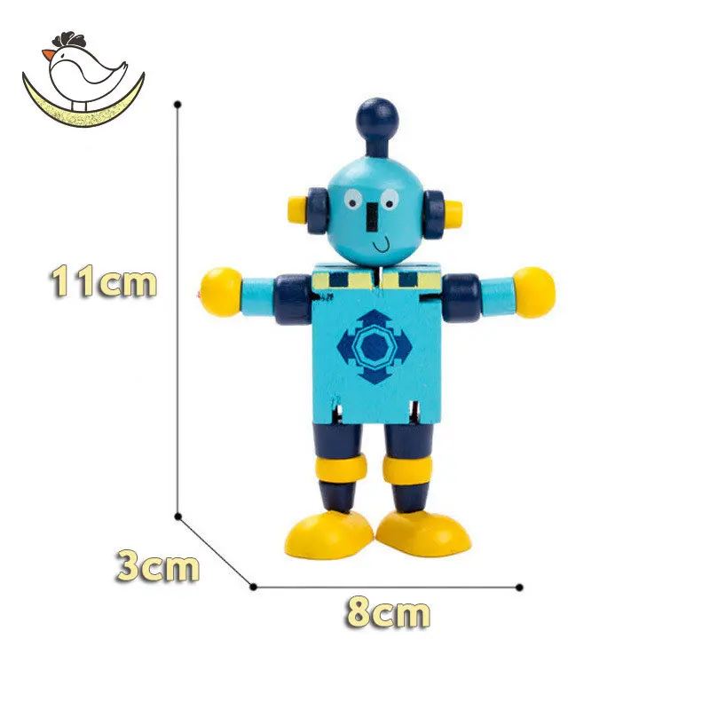 Education Creative Toys Action Figures Deformation Robot Montessori Colored Building Blocks Birthday Gifts Decorate adult toys